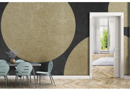 Carta da Parati cerchi design moderno geometrico 2