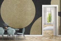 Wallpaper circles modern geometric design