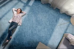 Blue cement surface wallpaper