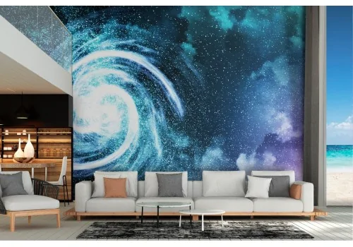 Carta da Parati paesaggio universo galassia