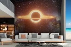 Black hole universe wallpaper space illustration