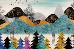 Wallpaper Design and Styles Flora and Fauna Landscapes and Nature Animals Abstract Forests and Trees Meadows and Hills