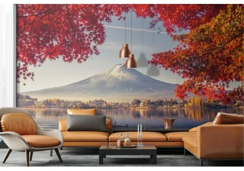 Mountain with lake landscape wallpaper 2