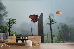 Carta da Parati animali Foreste e Alberi Tropicale