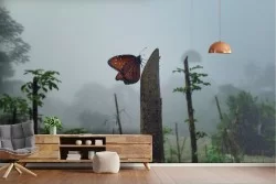 Carta da Parati animali Foreste e Alberi Tropicale