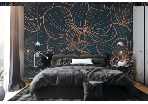 Wallpaper stylized flowers nature