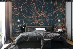 Wallpaper stylized flowers nature