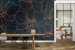 Wallpaper stylized flowers nature