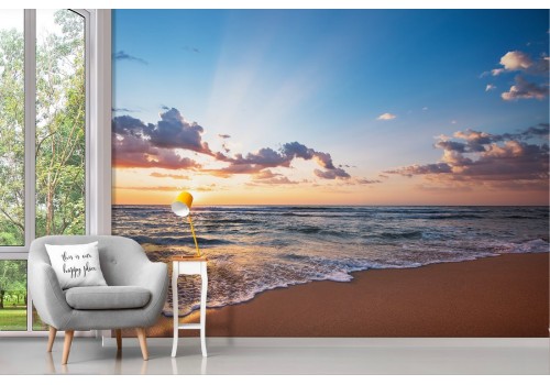 Wallpaper beach sea sunrise sunset landscape 2