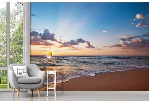 Carta da Parati spiaggia mare alba tramonto paesaggio 2