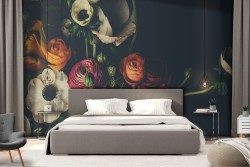 Carta da Parati Fiori Natura Vintage