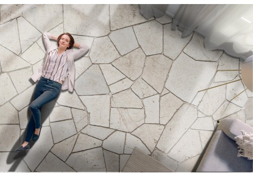 Classic stone brick wallpaper surface