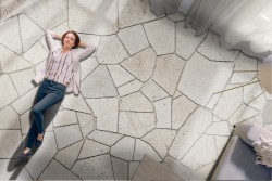 Classic stone brick wallpaper surface