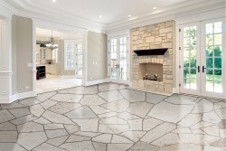 Classic stone brick wallpaper surface