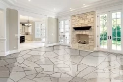 Classic stone brick wallpaper surface
