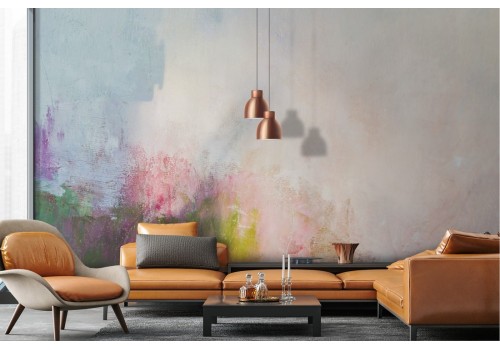 Wallpaper surface plaster painted abstract colors 2