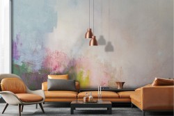 Wallpaper surface plaster painted abstract colors
