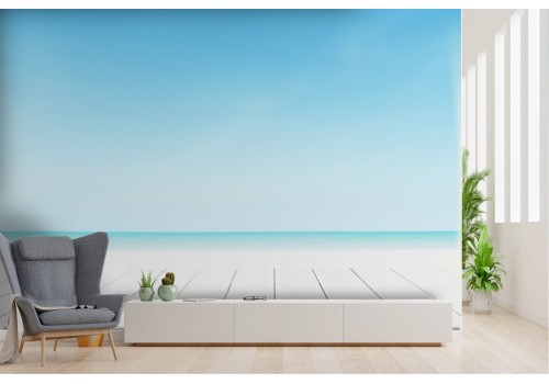 Wallpaper beach with blue sky landscape