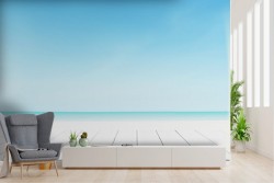 Wallpaper beach with blue sky landscape