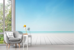 Wallpaper beach with blue sky landscape