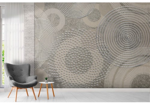 Wallpaper abstract geometric circles 2