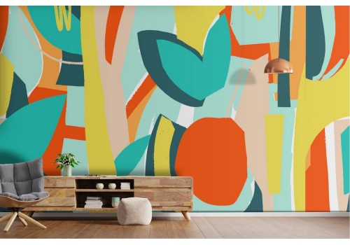 Abstract nature wallpaper leaves and trees