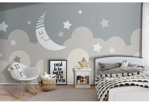 Moon wallpaper with stars sky children