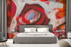 Carta da Parati Dipinti e Acquerelli Fiori Natura