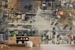 Carta da Parati decorazione astratta industrial