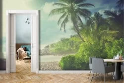 Wallpaper of Forests and Trees Beach and Tropical Sea
