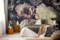 Vintage Nature Flowers Wallpaper