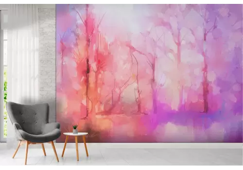 Carta da Parati paesaggio alberi foresta fantasy 2