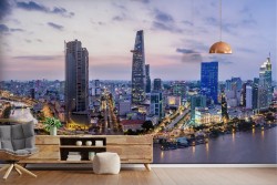 Ho Chi Minh City skyscrapers landscape wallpaper