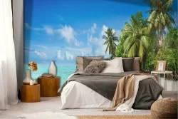 Tropical Beach and Sea Wallpaper