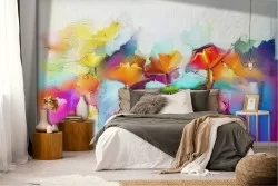Abstract Wallpaper Paintings and Watercolors Flowers Nature