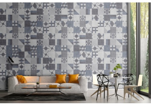 Wallpaper surface tiles geometric decoration 2