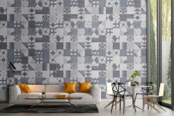 Wallpaper surface tiles geometric decoration