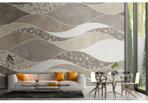 Wallpaper abstract lines and waves modern design 2