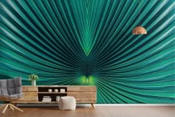 Carta da Parati foglia tropicale ingrandimento design