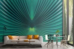 Carta da Parati foglia tropicale ingrandimento design
