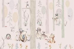 Children's Wallpaper Animals Birds Landscapes