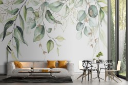 Wallpaper decoration climbing leaves nature