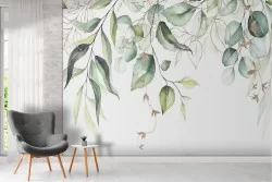 Wallpaper decoration climbing leaves nature