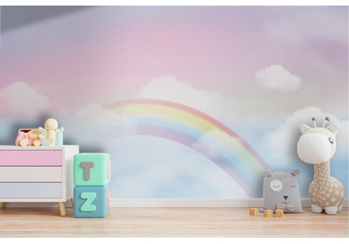 Carta da Parati arcobaleno nel cielo bambini