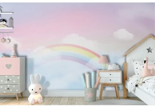 Rainbow wallpaper in the sky for children 2