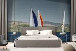 Carta da Parati Mezzi di trasporto Spiaggia e Mare