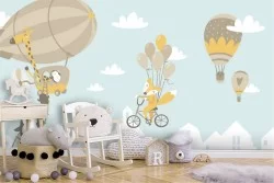 Wallpaper Animals birds Rockets airplanes hot air balloons