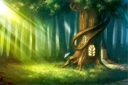 Carta da Parati Bambini Fantasy Paesaggi