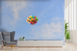 Carta da Parati palloncini nel cielo paesaggio