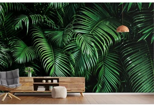 Tropical forest leaves nature wallpaper